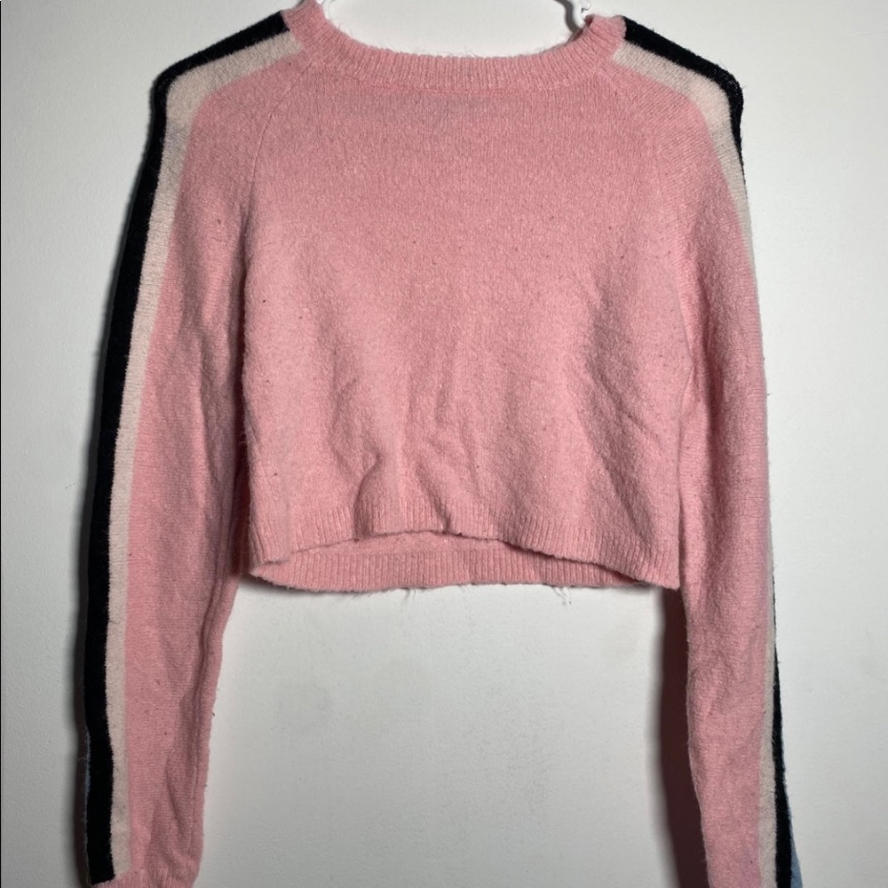 Pink Cropped Sweater